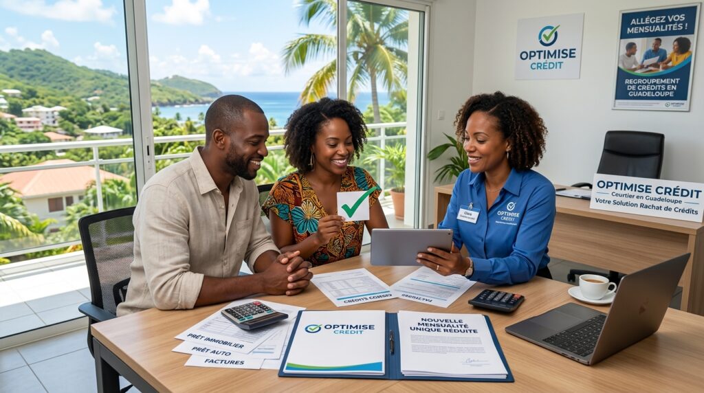 Rachat et regroupement de crédits en Guadeloupe : comment Optimise Crédit peut alléger vos mensualités